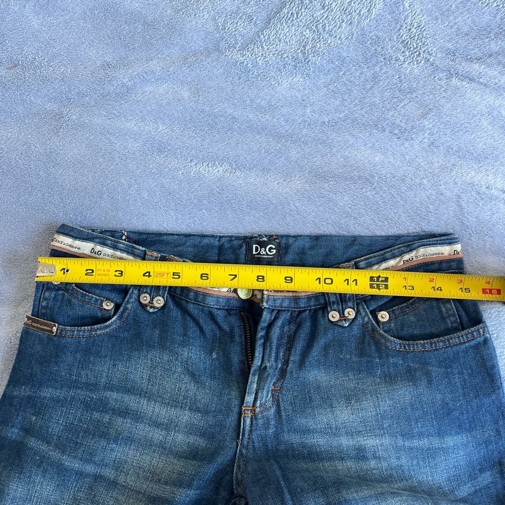 Dolce & Gabbana Blue Denim Jeans - Women's. Low-rise. - Picture 14 of 15